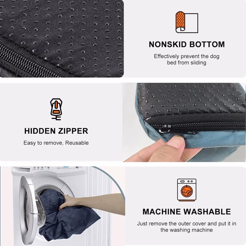 Кровать для собак Jumbo с поддержкой из вспененного яйца