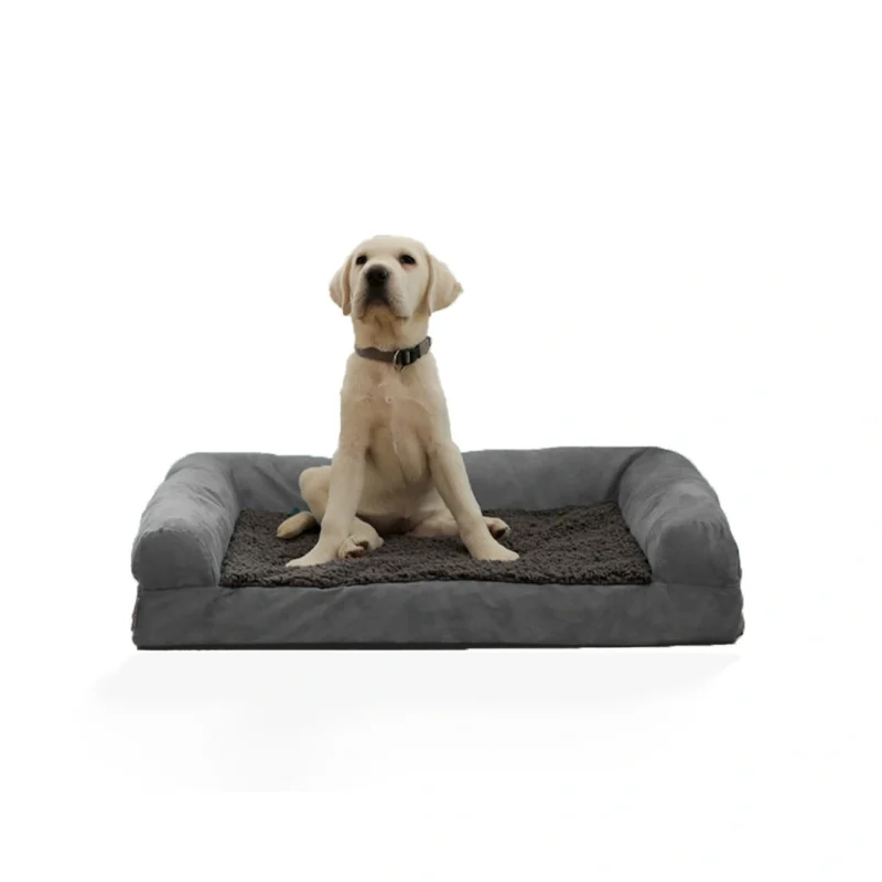Кровать для животных из пены с памятью и моющимся чехлом | Рекомендовано ветеринарами