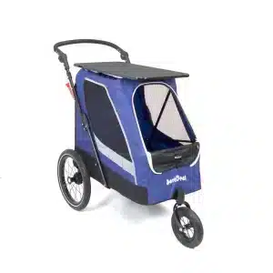 BS-RL-02-DarkBlue-1 pet stroller with table