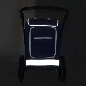 stroller visible at night