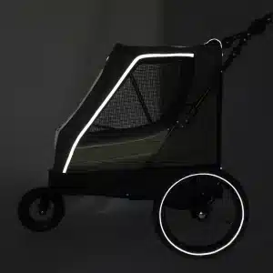 Reflective logo and reflective tires