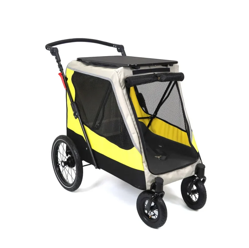 BS-RL-05-Grey-1 pet stroller with grooming table